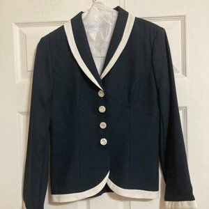 Adorable Navy and White Jacket-Lew Magram Collecti